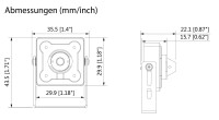 GOLIATH Starlight HDCVI Mini Kamera | 2 MP | 2.8mm | WDR | Pinhole | Mini Serie