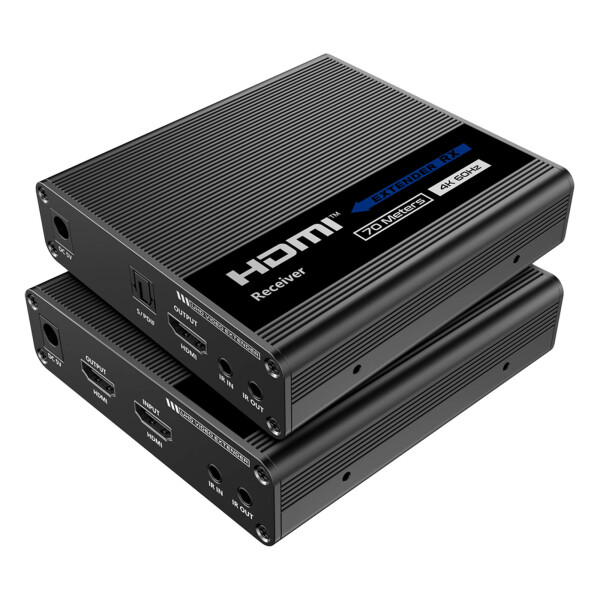 GOLIATH HDMI Reichweitenextender | 4K bis 60m | Sender und Empfänger | Über Netzwerkkabel