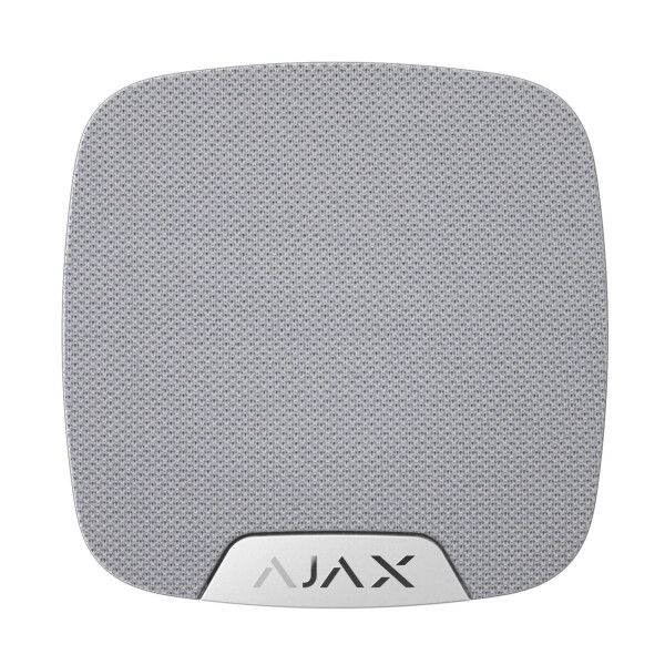 AJAX | Innenensirene | Zusätzlicher LED anschluss | 81 - 105 dB | Weiß | HomeSiren