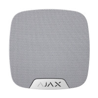AJAX | Innenensirene | Zusätzlicher LED anschluss | 81 - 105 dB | Weiß | HomeSiren