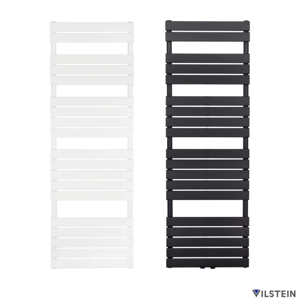 VILSTEIN Badheizkörper Mittelanschluss, Seitenanschluss, Paneel-Heizkörper, Weiß, 1800 x 600 mm