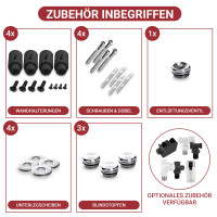 VILSTEIN Badheizkörper Mittelanschluss, Seitenanschluss, Paneel-Heizkörper, Weiß, 1800 x 600 mm