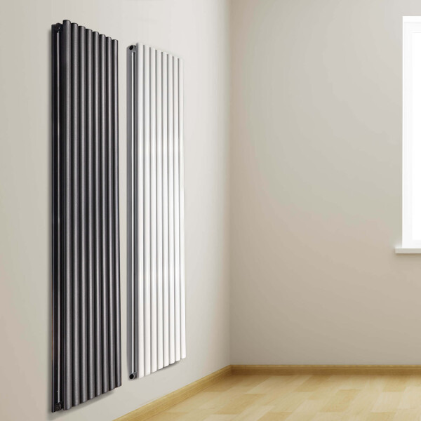VILSTEIN Paneelheizkörper, Mittelanschluss und Seitenanschluss, Zweilagig Weiß,1800 x 600 mm