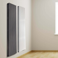 VILSTEIN Paneelheizkörper, Mittelanschluss und Seitenanschluss, Zweilagig Weiß,1800 x 600 mm