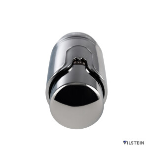 VILSTEIN Thermostatkopf, Thermostat für Badheizkörper, Ventil-Aufsatz, Chrom