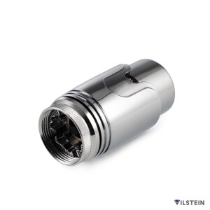VILSTEIN Thermostatkopf, Thermostat für Badheizkörper, Ventil-Aufsatz, Chrom