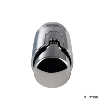 VILSTEIN Thermostatkopf, Thermostat für Badheizkörper, Ventil-Aufsatz, Chrom