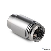VILSTEIN Thermostatkopf, Thermostat für Badheizkörper, Ventil-Aufsatz, Chrom