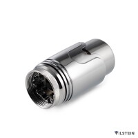 VILSTEIN Thermostatkopf, Thermostat für Badheizkörper, Ventil-Aufsatz, Chrom
