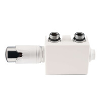 VILSTEIN Thermostatkopf, Thermostat für Bad Heizkörper, Ventilaufsatz Weiß