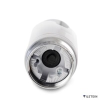 VILSTEIN Thermostatkopf, Thermostat für Bad Heizkörper, Ventilaufsatz Weiß