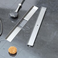 VILSTEIN© Duschrinne mit Siphon Boden- und Duschablauf Befliesbar 60 cm