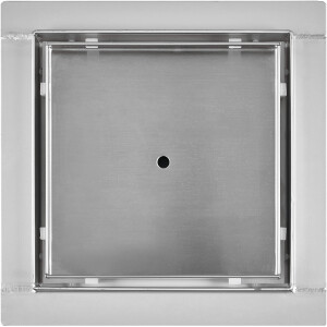 VILSTEIN© Duschrinne mit Siphon Boden- und Duschablauf Quadratisch Befliesbar 25 x 25 cm