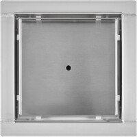VILSTEIN© Duschrinne mit Siphon Boden- und Duschablauf Quadratisch Befliesbar 25 x 25 cm