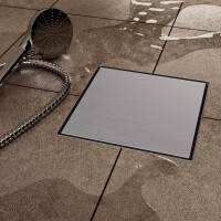 VILSTEIN© Duschrinne mit Siphon Boden- und Duschablauf Quadratisch Randablauf