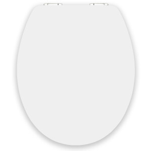 VILSTEIN WC Sitz, Absenkautomatik, Metall Scharniere, hochwertige Qualität, MDF, Weiß, Hochglanz