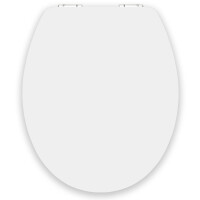 VILSTEIN WC Sitz, Absenkautomatik, Metall Scharniere, hochwertige Qualität, MDF, Weiß, Hochglanz