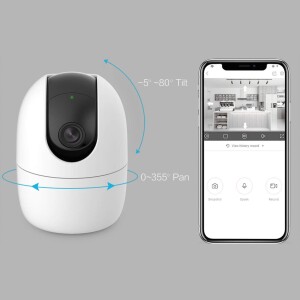 GOLIATH IP WLAN PT Kamera | 4 MP | Pan-Tilt | Auto Tracking | 10m IR | 2 Way Audio | WiFi IO Serie