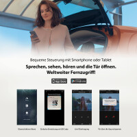 GOLIATH Hybrid IP & 2-Draht BUS Video Türsprechanlage | Türstation | 2MP | IR | App | 180° Winkel