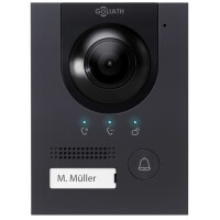 GOLIATH PRO IP & 2-Draht BUS Video Türsprechanlage | Türstation | 2MP | IR | App | 180° Winkel