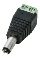 Strom-Adapter DC-Hohlstecker 2 Pin Schraubklemme (männlich)