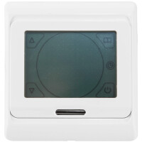 VILSTEIN© Thermostat für Fußbodenheizung Touchscreen Temperaturfühler Bodenfühler Unterputz weiß 16A