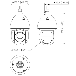 GOLIATH Starlight IP Dome PTZ Kamera | 4 MP |...