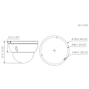 GOLIATH Starlight IP Dome Kamera | 8 MP | 2.8mm | WDR | 30m IR | SMD+ | Mikrofon | PoE | 4K Serie