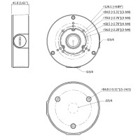 GOLIATH Junction Box | Halterung | Installationsbox | Aluminium | Wettergeschützt IP 66 | Black Serie