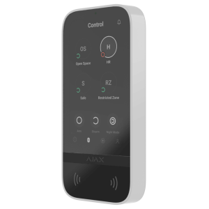AJAX | Bedienteil | Touchscreen | Autorisierung per Tag + Code + Smartphone | Weiß | Keypad Touch