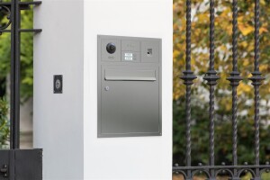GOLIATH PRO IP & 2-Draht Video Türsprechanlage | 1er Klingel Modul | LED Namensschild | Aluminium