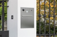 GOLIATH PRO IP & 2-Draht Video Türsprechanlage | 1er Klingel Modul | LED Namensschild | Aluminium