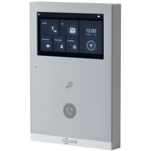 GOLIATH Basic 2-Draht BUS Türsprechanlage | 4,3” Kapazitiver Touchscreen| Smartphone App | Weiß