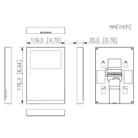 GOLIATH Basic 2-Draht BUS Türsprechanlage | 4,3” Kapazitiver Touchscreen| Smartphone App | Weiß
