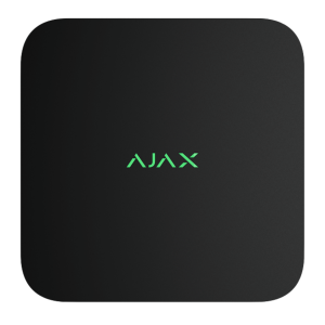 AJAX 16 Kanal NVR IP Rekorder | 4K | Alarmverifizierung | Bewegungserkennung | H.265 | ONVIF | Schwarz
