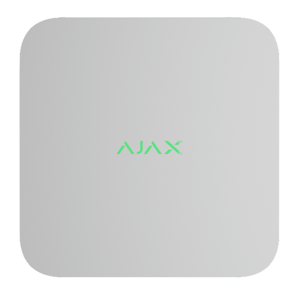 AJAX 16 Kanal NVR IP Rekorder | 4K | Alarmverifizierung | Bewegungserkennung | H.265 | ONVIF | Weiß