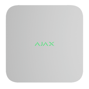 AJAX 16 Kanal NVR IP Rekorder | 4K | Alarmverifizierung | Bewegungserkennung | H.265 | ONVIF | Weiß