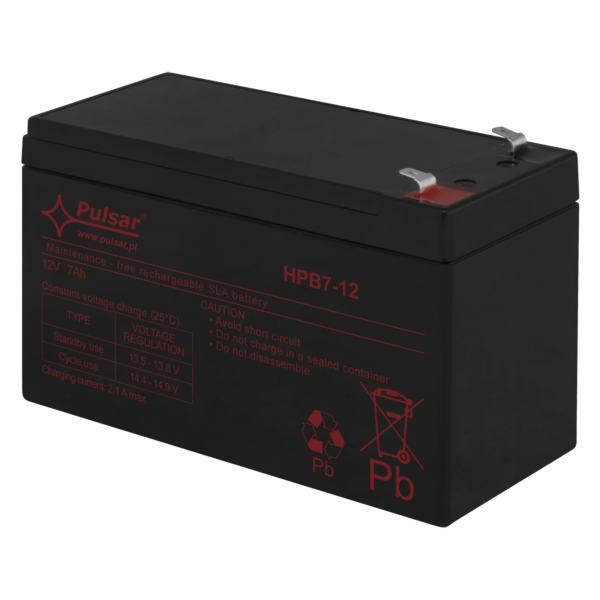 AJAX | Back-Up Batterie | Notstrom für Multitransmitter | 7 Ah | 12 V