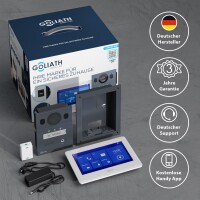 GOLIATH Basic 2-Draht BUS Türsprechanlage | FullHD | App | 150° | 1 Fam | Anthrazit/Weiß | Unterputz