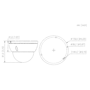 GOLIATH Starlight IP Dome Kamera | 4 MP | 2.8mm | WDR | 30m IR | SMD+ | Mikro | PoE | SMART Serie