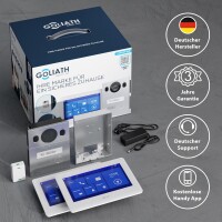 GOLIATH Basic 2-Draht BUS Türsprechanlage | FullHD | App | 150° | 1 Fam | Aufputz | 2x Innenstation