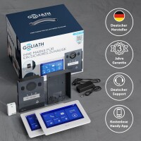 GOLIATH Basic 2-Draht BUS Türsprechanlage | FullHD | App | 150° | 1 Familie | Aufputz | 2 x Innenstationen
