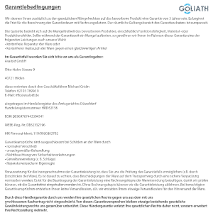 GOLIATH PRO IP Video Türsprechanlage mit App | 1 Fam | Anthrazit | 2x7 Zoll Schwarz | Fingerprint | 180°