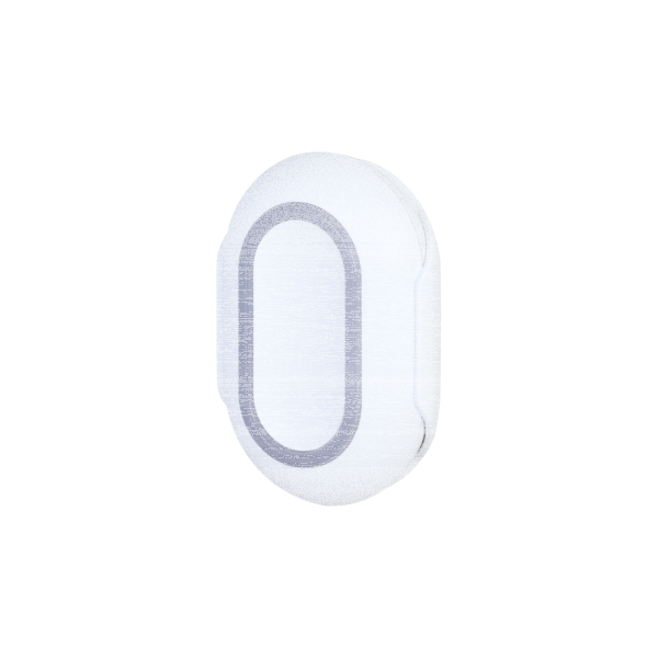 WhiteLabel | Panikknopf | Eine Tasten | Fehlaktivierungsschutz | IP54 | Weiß | Button