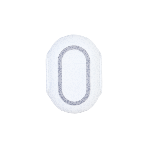 WhiteLabel | Panikknopf | Eine Tasten | Fehlaktivierungsschutz | IP54 | Weiß | Button