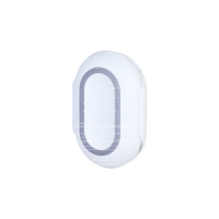 WhiteLabel | Panikknopf | Eine Tasten | Fehlaktivierungsschutz | IP54 | Weiß | Button