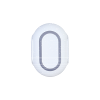 WhiteLabel | Panikknopf | Eine Tasten | Fehlaktivierungsschutz | IP54 | Weiß | Button
