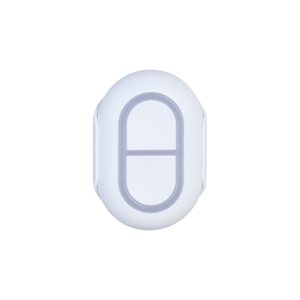 WhiteLabel | Panikknopf | Zwei Tasten | Fehlaktivierungsschutz | IP54 | Weiß | DoubleButton