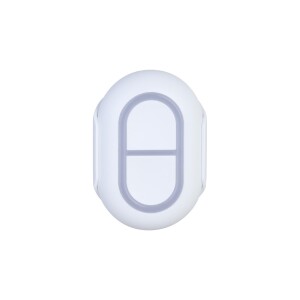 WhiteLabel | Panikknopf | Zwei Tasten | Fehlaktivierungsschutz | IP54 | Weiß | DoubleButton