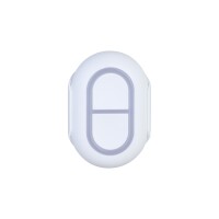 WhiteLabel | Panikknopf | Zwei Tasten | Fehlaktivierungsschutz | IP54 | Weiß | DoubleButton